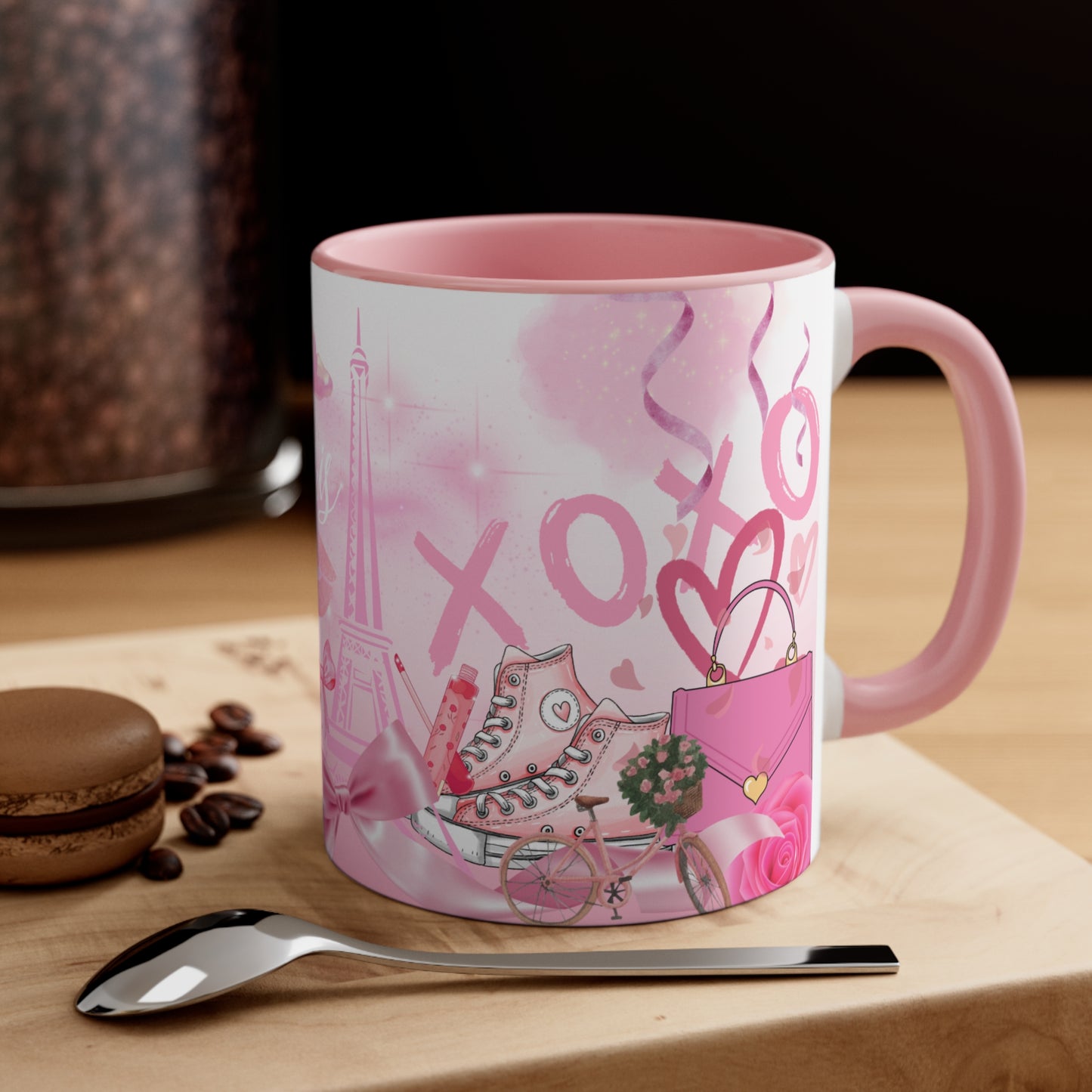 PINK PARIS Accent Coffee Mug, 11oz