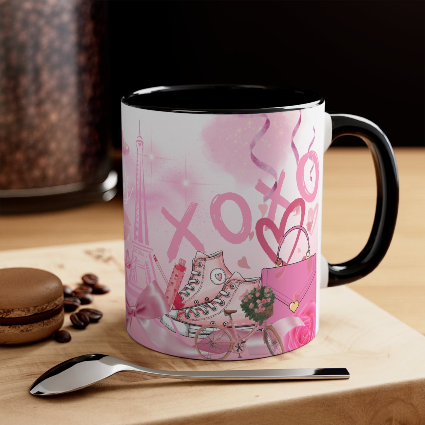 PINK PARIS Accent Coffee Mug, 11oz