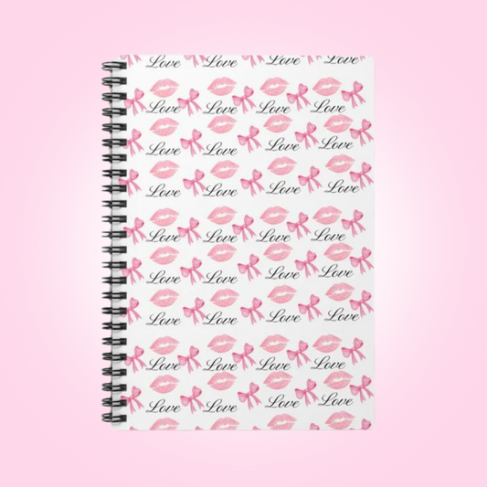 BOW LOVE Spiral Notebook - Ruled Line