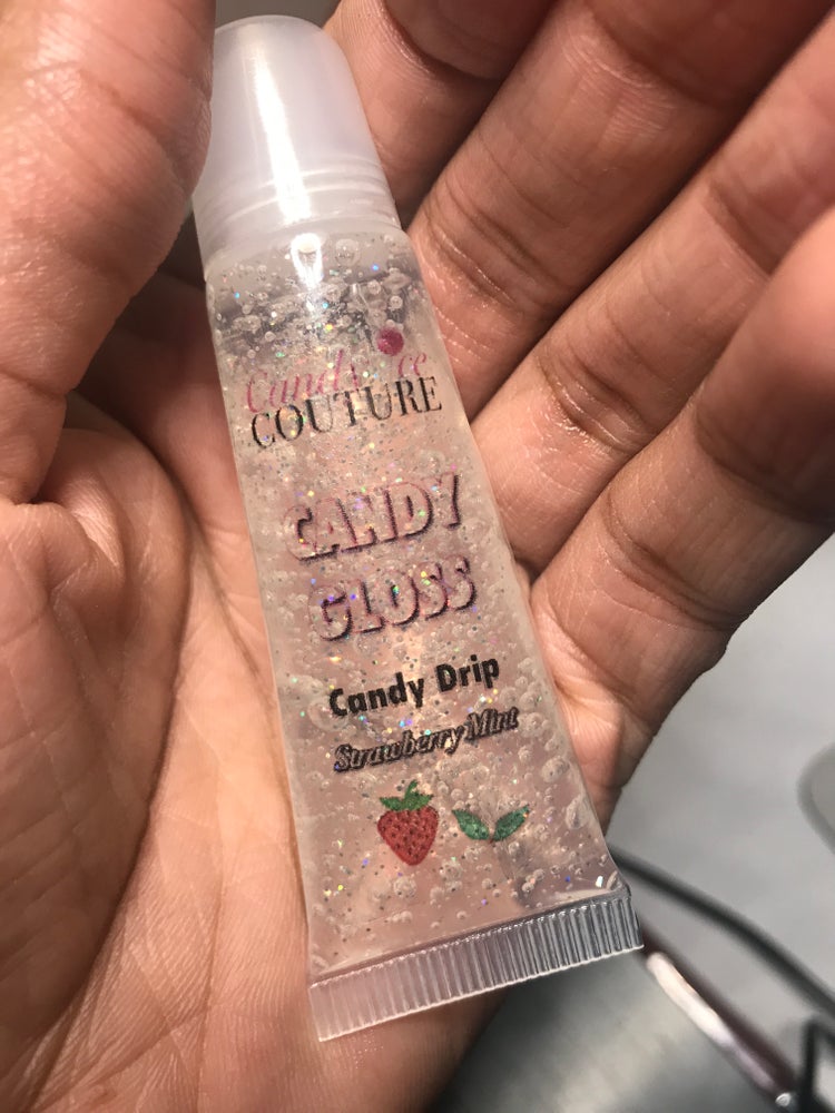 Clear Holographic Glitter Lip Gloss | Candy Drip Candy Lip Gel (Lip Gloss)